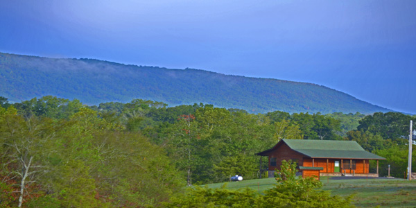 cabin early morning